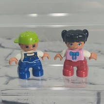 Duplo Lego Figures Kids Boy and Girl Lot of 2  - £9.30 GBP