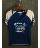 Soft As A Grape Kansas City Royals Womens T-Shirt  Blue Division Champio... - £11.16 GBP