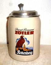 Brauerei Zotler Rettenberg lidded German Beer Stein - $19.95