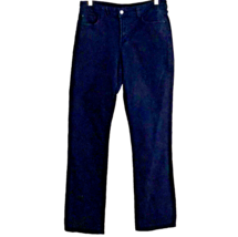 NYDJ Black Straight Leg Jeans Size 12 Mid Rise 31&quot; Cotton Spandex Lift T... - £19.95 GBP