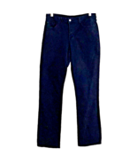 NYDJ Black Straight Leg Jeans Size 12 Mid Rise 31" Cotton Spandex Lift Tuck USA - $24.99
