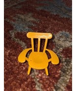 1970s Hasbro Weeble  “Picnic Set” Gold Rocking Chair Only - $216.32 MXN
