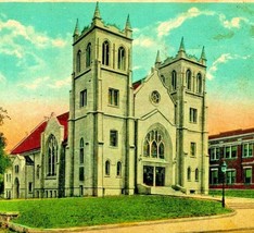 First Methodist Church Leavenworth Kansas KS 1921 Postcard T13 - £7.81 GBP