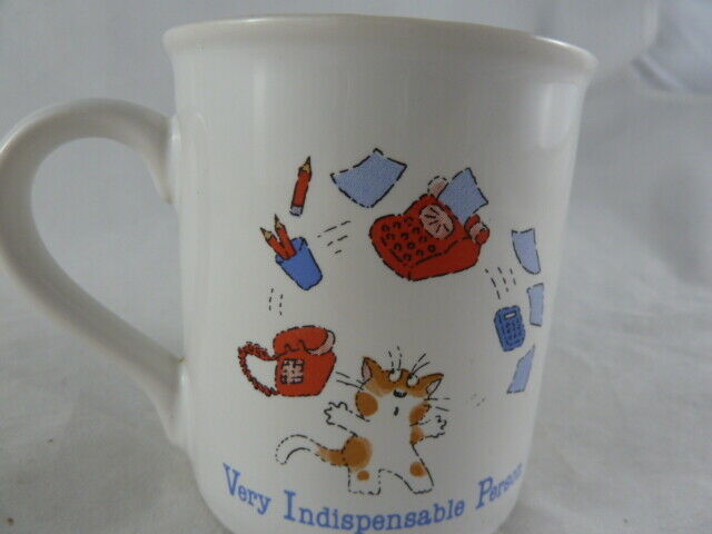 Primary image for Vintage Hallmark smile Cat Mug Cup VIP Very Indispensable Person 1985 Taiwan