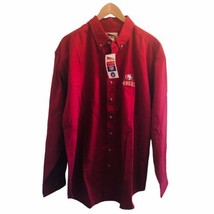 Vtg NWT 90s ProElite SF 49ers Mens Button Up Shirt Embroidered Logo Red ... - £37.31 GBP