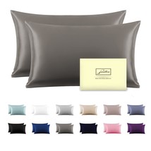 Silk Pillowcase For Hair And Skin,Soft,Breathable And Sliky 100% Standard Size P - £43.24 GBP
