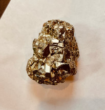 2.25&quot; PYRITE Crystals Cluster - Peru - 120 gms Cubes large rock Gold - £44.90 GBP