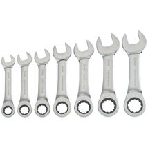 Craftsman Metric Stubby Ratcheting Combination Wrench Set 7 pc - $49.95
