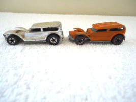 Vintage Lot Of 2 1969 Hot Wheels Prowlers,1,Orange Redline1,Silver Black... - $32.71