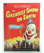 1952 Cecil B DeMille&#39;s The Greatest Show on Earth Circus Movie Program B... - £37.83 GBP
