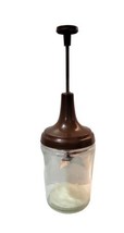 Acme Brown Food Nut Chopper Stainless Steel Blades Glass Jar 375 ml 1.5 cup USA - $11.00