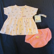 Carters John Lennon Pink Elephant Living Life in Peace Dress Diaper Cove... - $49.49