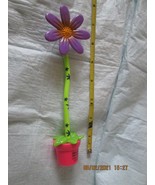 Ink pen violet flower in pink flower pot with blue ink, new - $4.11 CAD