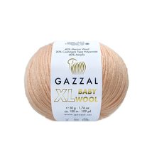 3Pack (Skein) Gazzal Baby Wool XL, 40% Merino Wool, 20% Cashmere Type Polyamide, - £22.13 GBP