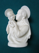 White Silhouette Madonna And Child By Lenwile Ardalt Japan 1940s 7&quot; [*76] - £98.90 GBP
