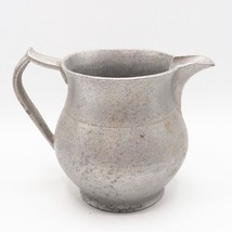 Pewter Water Pitcher 6&quot; Rustic Vintage Decor - $16.82
