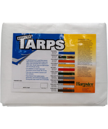 6 Ft. X 8 Ft. Heavy Duty 6 Oz. White Tarp 11-12 Mil Thick - $26.96