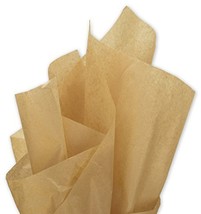 ABC Premium Quality Solid Kraft Tissue Paper, Large 20 x 30, Brown - 480 Sheets - £25.61 GBP