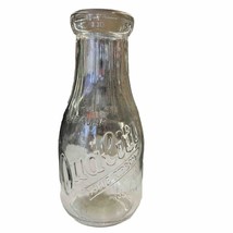 Weaver Quality Blue Ribbon Products Glass Milk Bottle One Pint - £12.88 GBP