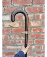 Handmade C-Handle Wooden Walking Stick - 36 Inch Handmade Derby Walking ... - $180.00