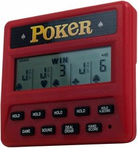Electronic Hand Held 5 in 1 Battery Operated Poker Game 1 AAA Easy Fun Gift Holi - £35.44 GBP