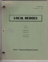 *LOCAL HEROES - HOMETOWN HEROES (1995) Final Draft Script 9/22/95 PILOT ... - £115.98 GBP