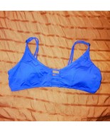 RIP CURL bikini top, M/L, beautiful blue, adjustable straps, pullover - $11.30