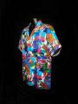 Robert Graham Himalayas  Short Sleeve Colorful Classic Fit Shirt Size Large New image 6