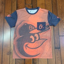 KLEW Baltimore Orioles T Shirt MLB Baseball All Over Print Pocket Men's L - $14.80