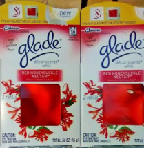 Glade Decor Scents HONEYSUCKLE NECTAR 2 packs = 4 total refills - $29.45