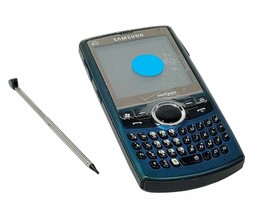 Samsung Saga SCH-i770 BLUE Verizon Wireless Cell Phone keyboard cam 3G Grade C - £14.99 GBP