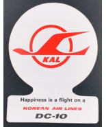 VTG 1970&#39;s DC-10 DC10 Korean Air Lines Flight Crew Airline Sticker Decal... - $9.49