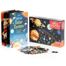 Beginners Astronomy Bundle - Fold-out Solar System Book + 200pc Jigsaw Puzzle - £30.66 GBP