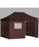 Eurmax USA Full Zippered Walls for 10x15 Sidewall Kit Brown - $1,671.11 MXN