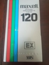 NEW Maxell Standard Grade T-120 Blank Video Recording Cassette VHS Tape 6 hours - £15.77 GBP