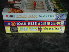 Joan Hess lot of 3 Claire Malloy Series Suspense Paperbacks - £4.71 GBP