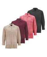 Pre-Owned Men&#39;s Long Sleeve Guayabera Cuban Wedding Button-Up Dress Shirt - $244.25 MXN