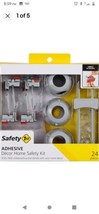 Safety 1ˢᵗ Adhesive Décor Home Safety Kit (24pc), Grey Brand New!! Child... - $18.88