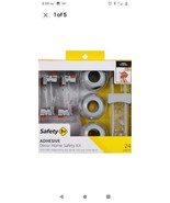 Safety 1ˢᵗ Adhesive Décor Home Safety Kit (24pc), Grey Brand New!! Child... - £14.89 GBP