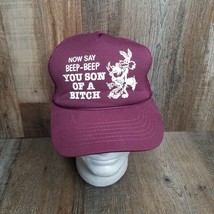 Vtg Road Runner Now Say Beep Beep You Son Of A Bitch Snapback Hat - $59.35
