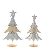 Jeweled Metal Christmas Tree (Set of 2) - 885909 - $119.02 CAD