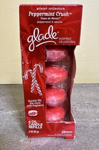 Glade Winter Collection Peppermint Crush Scented Oil Candle Refills NIB ... - $15.44