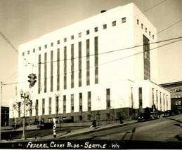 RPPC Federal Court Building Photo Seattle  WA Ellis 1013 UNP Postcard T14 - £7.87 GBP