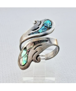 TAXCO MEXICAN 925 STERLING SILVER MOTHER OF PEARL  ADJUSTABLE RING SIZE ... - $62.43 CAD