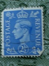 Nice Vintage Used Postage Revenue 2 ½  D Stamp - NICE COLLECTIBLE POSTAG... - £2.34 GBP