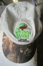 Ducks Unlimited Green Wing baseball style cap hat one size fits all - £9.00 GBP