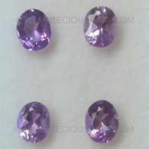 Natural Amethyst African Oval Facet Cut 5X4mm Pastel Purple Color VS Clarity Loo - £1.90 GBP