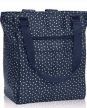 Thirty One Tote Bag Large Take Two Dancing Polka Dot Backpack Navy Blue - £36.75 GBP