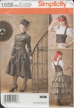 Simplicity 1558 Victorian Steampunk Corset, Jacket, Skirt Pattern Choose Size UC - £11.98 GBP
