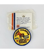 Vintage 1971-72 ABC League Champion Bowler Patch American Bowling Congress - $12.84 CAD